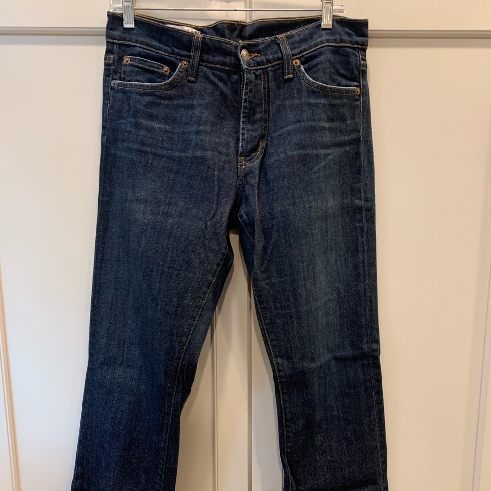 Red Engine Boot Cut jeans